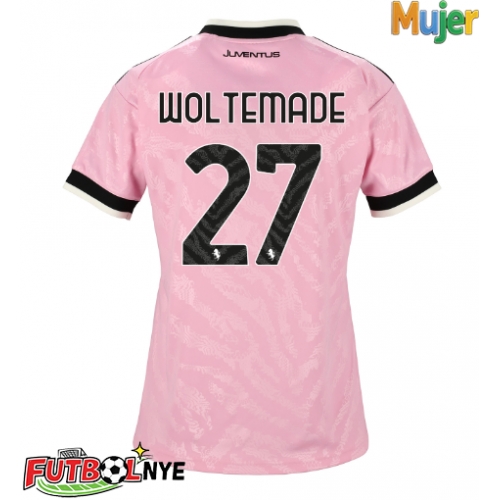 Camiseta Juventus Nick Woltemade #27 Visitante Equipación para mujer 2026-27 manga corta